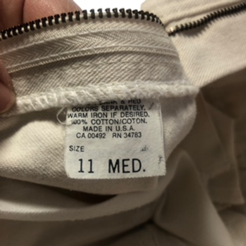 Lee Vanilla Colored Straight Leg Jeans Size Juniors 11 M - Picture 10 of 12